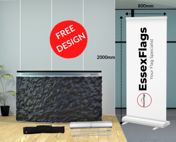 Pull up banner stand