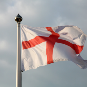 England flag printed