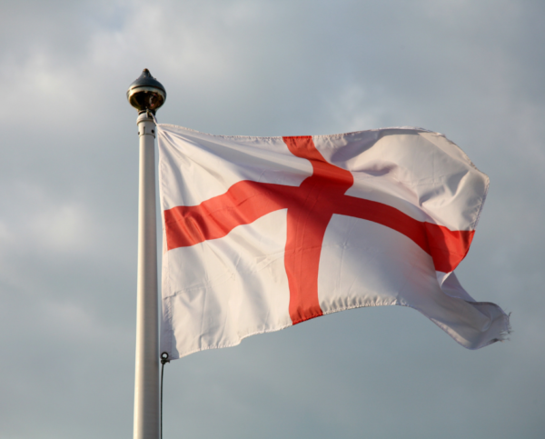 England flag printed