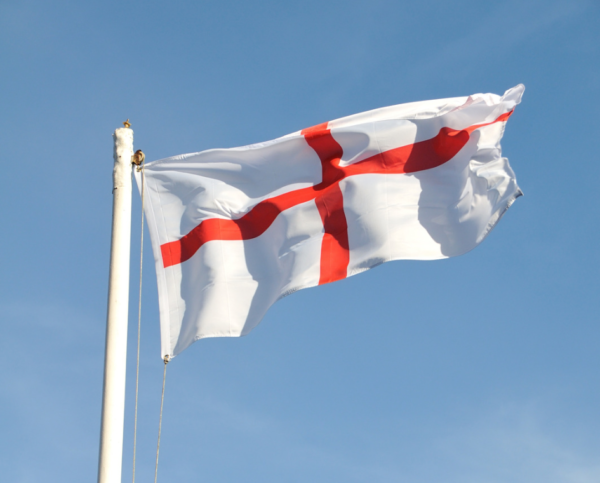 Printed custom England flag