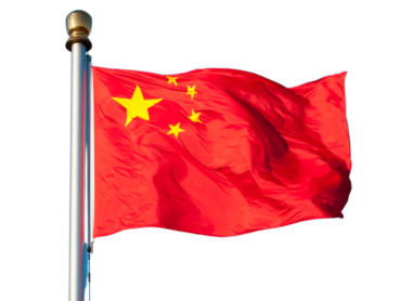 China printed flag