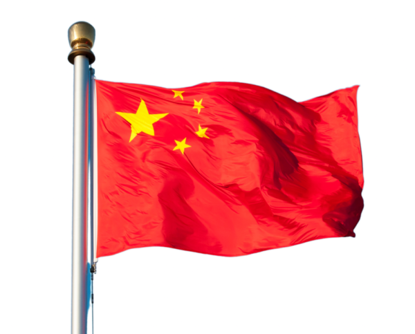 China printed flag