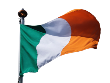 Printed Ireland flags